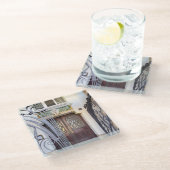 アールヌーボープラハドア ガラスコースター (アングル)