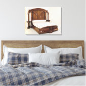 アールヌーボーベッド, 1900 キャンバスプリント (インサイチュ (寝室))