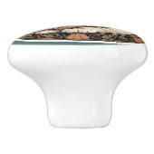 アールヌーボーペルシャ猫 セラミックノブ (側面)