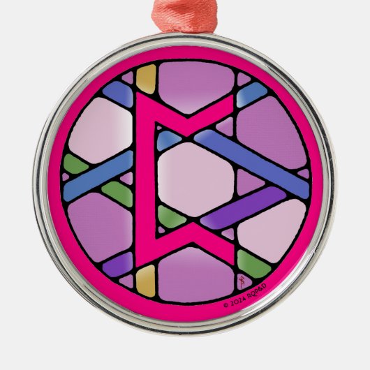 アールヌーボーペルスロルーンオブカルマ メタルオーナメント (正面)