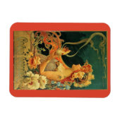 アールヌーボーホットチョコレートフローラ広告 マグネット (横)