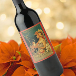 アールヌーボーホットチョコレートフローラ広告 ワインラベル