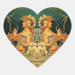 アールヌーボーホットチョコレート広告ヒングレ ハートシール