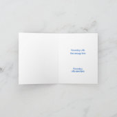 アールヌーボーホワイトウェスティードッグピンクホリデーカード サンキューカード (内部)