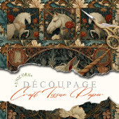 アールヌーボーボタニカルウィリアムスタイルユニコーン 薄葉紙