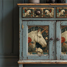 アールヌーボーボタニカルウィリアムスタイルユニコーン 薄葉紙