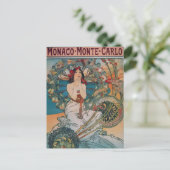 アールヌーボーポスターはがき ポストカード (スタンド正面)