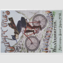 アールヌーボーポスターオリンピックサイクルデクページ 薄葉紙