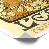 アールヌーボーポスターデザインポスター13x18 ポスター (角)