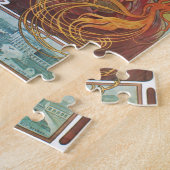 アールヌーボーポスターバイアルフォンスミュシャビールガール ジグソーパズル (側面)