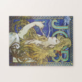 アールヌーボーポスターバイアルフォンスミュシャ-ジョブガール ジグソーパズル (横)