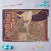 アールヌーボーポスター22ハープ・レディ・デカップージ 薄葉紙 (クラフト)