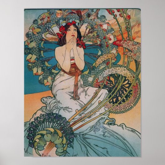 アールヌーボーポスター ポスター (正面)