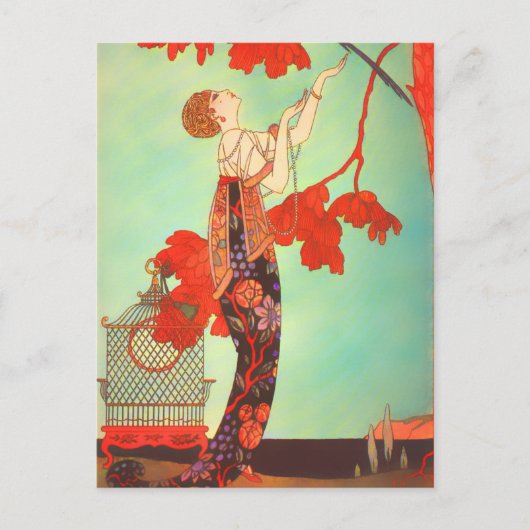アールヌーボーポスター ポストカード (正面)