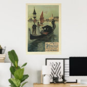 アールヌーボーポスター – ヴェネツィア/パリ ポスター (ホームオフィス)