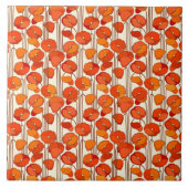 アールヌーボーポピズタイル タイル (正面)