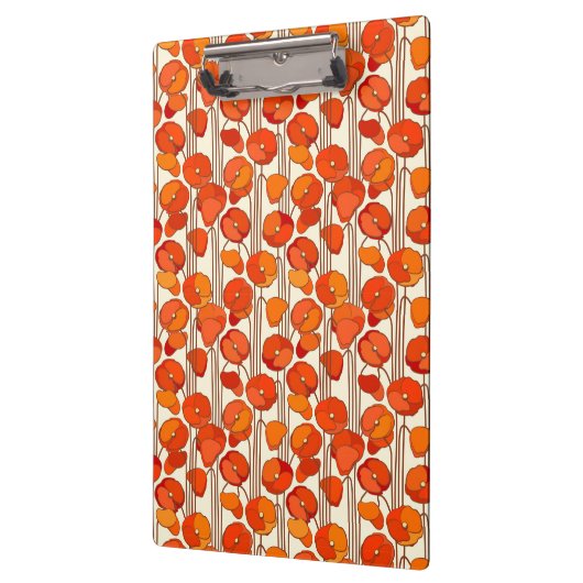 アールヌーボーポピーのクリップボード クリップボード (左)