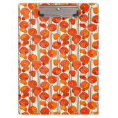 アールヌーボーポピーのクリップボード クリップボード (正面)