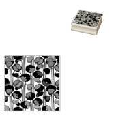 アールヌーボーポピーススタンプ ラバースタンプ (押印)