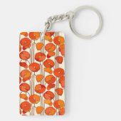 アールヌーボーポピーズキーチェーン キーホルダー (裏面)