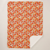 アールヌーボーポピーズシェルパブランケット シェルパブランケット (正面)