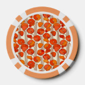 アールヌーボーポピートランプのポーカーチップ ポーカーチップ (裏面)