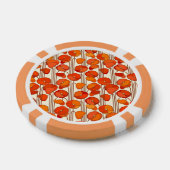 アールヌーボーポピートランプのポーカーチップ ポーカーチップ (シングル)