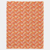 アールヌーボーポピーフリースブランケット フリースブランケット (正面)