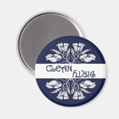 アールヌーボーポピー食洗機磁石 マグネット (正面/裏面)