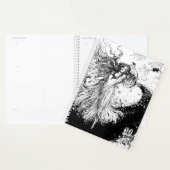 アールヌーボーポリクロムオズ白黒 プランナー手帳 (ディスプレー)