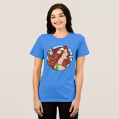 アールヌーボーポートレート赤毛 トライブレンドＴシャツ (正面全面)