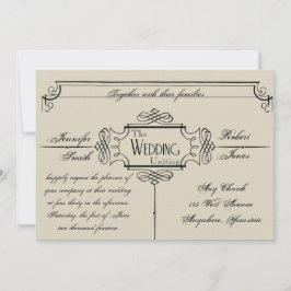 アールヌーボーポー結婚式招待状 招待状