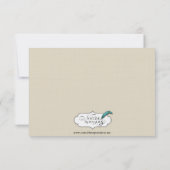 アールヌーボーポ結婚スの応答カード 出欠カード (裏面)