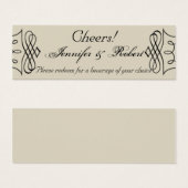 アールヌーボーポ結婚スチケット (正面&裏面)