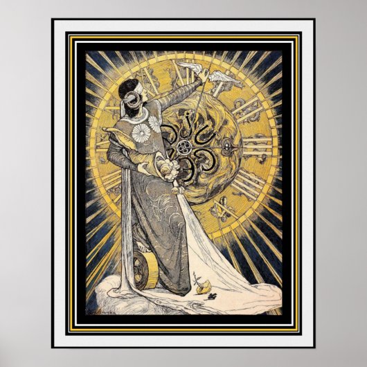 アールヌーボーマザー自然16 x 20ポスター ポスター (正面)