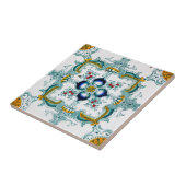 アールヌーボーマジョリカタイル模様 タイル (側面)