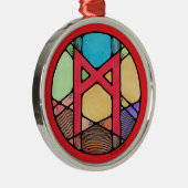 アールヌーボーマンナズルーン メタルオーナメント (右)