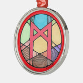 アールヌーボーマンナズルーン メタルオーナメント (左)