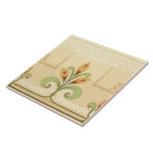 アールヌーボーミッションスタイルフローラブーケフリーズ タイル (側面)