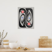 アールヌーボーミッドセンチュリーマッシュアップ18x24 ポスター (キッチン)