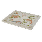 アールヌーボーミュシャフローラ抽象芸術アートピーチグリーン カッティングボード (角)