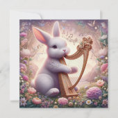 アールヌーボーミュージカルラビットイースター シーズンカード (正面)