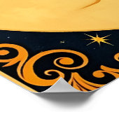 アールヌーボームーンイラストレーション ポスター (角)