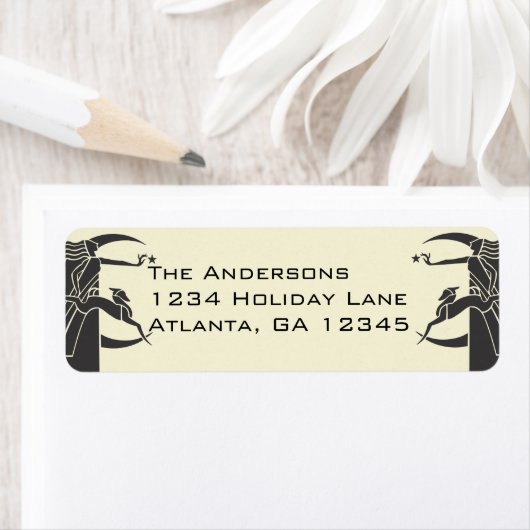 アールヌーボームーンウーマンスターディアー住所 シール (インサイチュ)