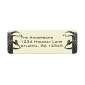 アールヌーボームーンウーマンスターディアー住所 シール (正面)