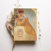 アールヌーボーメニューカード 招待状