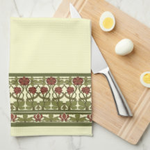 アールヌーボーモノグラムヴィンテージフローラ縁どフリーズ