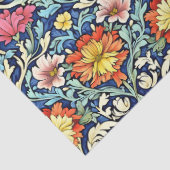 アールヌーボーモリスカラフル鮮やか花 薄葉紙 (詳細)