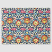 アールヌーボーモリスカラフル鮮やか花 薄葉紙 (正面)