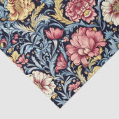 アールヌーボーモリスマゼンタイエローパステルブルーシック 薄葉紙 (詳細)